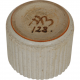 Arne Bang Stentøj beige vase med riflet design H: 5,5 