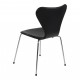 Arne Jacobsen, syver stol, 3107 i sort classic læder (NY) 
