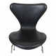 Arne Jacobsen seven chair Black lacquer Ash/black leather