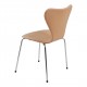 Arne Jacobsen seven chair, 3107, newly upholstered with natural leather