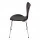 Arne Jacobsen, syver stol, 3107 i sort classic læder (NY) 