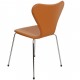 Arne Jacobsen seven chair, 3107, newly upholstered with Cognac Nevada Anilin leather