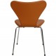 Arne Jacobsen seven chair, 3107, newly upholstered with Cognac Nevada Anilin leather