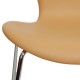 Arne Jacobsen seven chair, 3107, newly upholstered with Nature Nevada Anilin leather