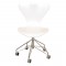 Arne Jacobsen Seven office chair 3117 white lacquered 