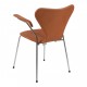 Arne Jacobsen Armchair, 3207, cognac aniline leather