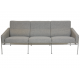 Arne jacobsen 3.seater Airport sofa in grey Hallingdal fabric