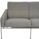 Arne jacobsen 3.seater Airport sofa in grey Hallingdal fabric