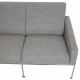 Arne jacobsen 3.seater Airport sofa in grey Hallingdal fabric