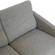 Arne jacobsen 3.seater Airport sofa in grey Hallingdal fabric