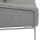 Arne jacobsen 3.seater Airport sofa in grey Hallingdal fabric