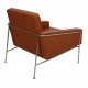 Arne Jacobsen Airport chair with walnut aniline leather