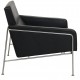 Arne Jacobsen 3301 Lounge chair in black leather