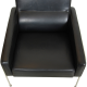 Arne jacobsen Airport loungechair in patinated black leather