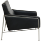 Arne jacobsen Airport loungechair in patinated black leather