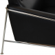 Arne Jacobsen Lufthavsstol i patineret sort læder
