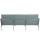 Arne Jacobsen 3303 3.seater sofa in blue fabric