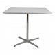 Arne Jacobsen cafebord med hvid laminat 80x80 cm