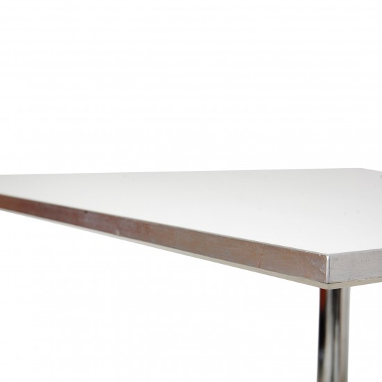 Arne Jacobsen cafebord med hvid laminat 80x80 cm