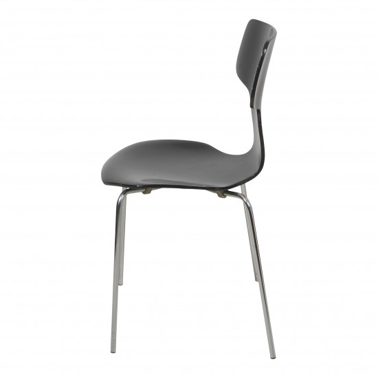 Arne Jacobsen T-chair, black lacquered