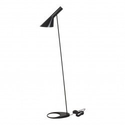 Arne Jacobsen New Black Steel Floor Lamp Arne Jacobsen New Black Steel Floor Lamp