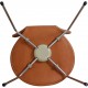 Set of four Arne Jacobsen Seven chairs in patinated cognac leather