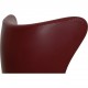 Arne Jacobsen Egg Chair reupholstered in Oxblood classic leather