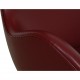 Arne Jacobsen Egg Chair reupholstered in Oxblood classic leather