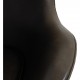 Arne Jacobsen Egg chair in patinated black anilin leather