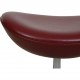 Arne Jacobsen Æggetaburet betrukket med Oxblood Classic læder