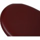 Arne Jacobsen Æggetaburet betrukket med Oxblood Classic læder