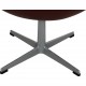 Arne Jacobsen Æggetaburet betrukket med Oxblood Classic læder