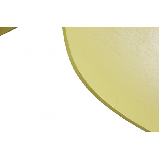 Set of 6 Yellow Arne Jacobsen Grandprix chairs