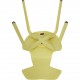 Set of 6 Yellow Arne Jacobsen Grandprix chairs