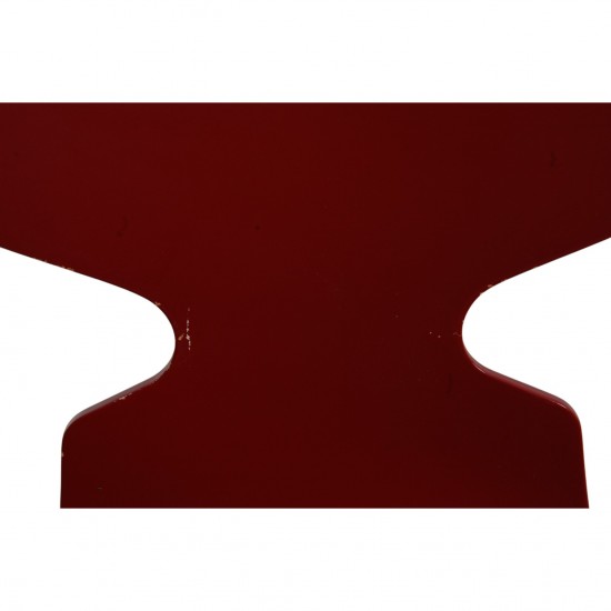 Set of six red Arne Jacobsen Ant chairs