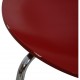 Set of six red Arne Jacobsen Ant chairs