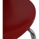 Set of six red Arne Jacobsen Ant chairs