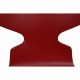 Set of six red Arne Jacobsen Ant chairs
