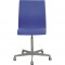 Arne Jacobsen Oxford office chair in blue fabric