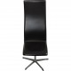 Arne Jacobsen Set of 6 Oxford chairs in dark brown leather