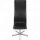 Arne Jacobsen Set of 6 Oxford chairs in dark brown leather