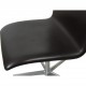 Arne Jacobsen Set of 6 Oxford chairs in dark brown leather
