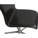 Arne Jacobsen Set of 6 Oxford chairs in dark brown leather