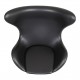 Arne Jacobsen Egg chair reupholstered in black aniline leather