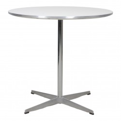 Arne Jacobsen Café table, white laminate, Ø: 75 Arne Jacobsen Café table, white laminate, Ø: 75