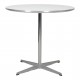 Arne Jacobsen Café table, white laminate, Ø: 75