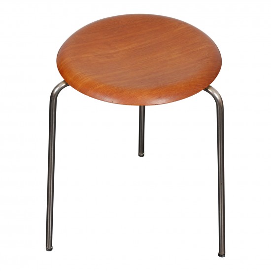 Arne Jacobsen Teak Dot Ottoman