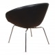 Arne Jacobsen Pot with original black leather