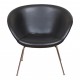 Arne Jacobsen Pot with original black leather