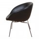 Arne Jacobsen Pot with original black leather